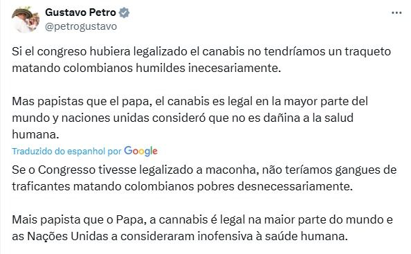 Gustavo Petro Presidente da Colômbia Imagem Arquivo Divulgação.jpg